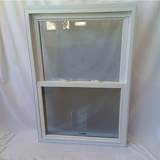 Lifting Victorian Sash UPVC Double Hung Window With Grill