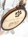 Personalized Dog Cat Pet Memorial Ornament Baltic Birch Wood Layered
