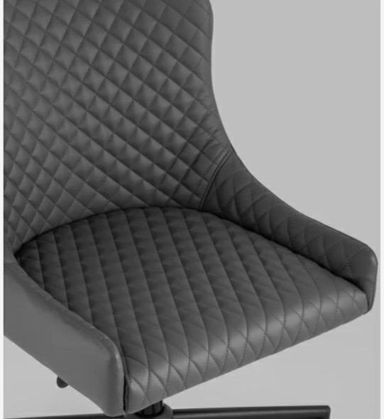 Ergonomic Back PU Swivel Task Chair With Castors And Adjustable Height