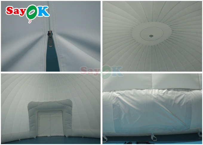 PVC Tarpaulin Led Inflatable Dome Tents For Outdoor Party Event