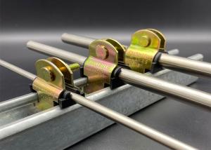 China Wholesale Galvanized Metal Steel 3/4'' Customized Strut Mounted Cushion Clamps wholesale