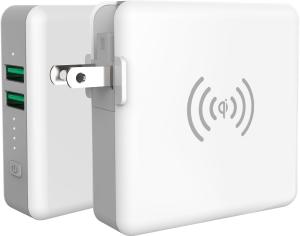 China 4 In 1 Plug 2 USB 5200mAh Travel Charger Power Bank wholesale