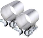 Preformed 304 Stainless Steel Exhaust Parts 3" Lap Joint Band Clamp