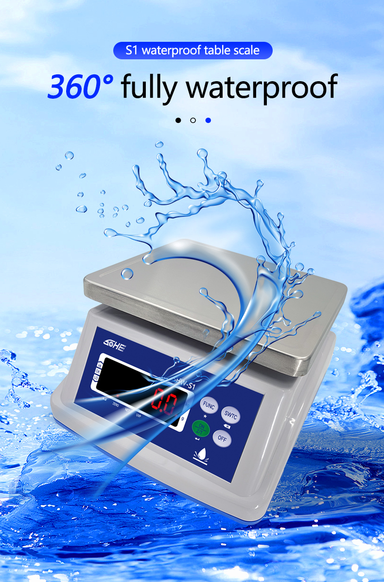 SOHE A1S Waterproof Scale Stainless Steel Material IP68 Rating and AC/DC Power Supply