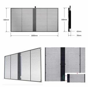China Outdoor Indoor LED Mesh Screen Transparent For Glass Window wholesale