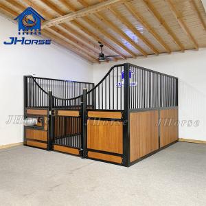 China Space Efficient Swing Door Horse Stable Front Panel With Bamboo Infill wholesale
