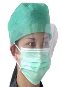China Chemical Resistant Non Woven Face Mask Dust Proof With Transparent Shield wholesale