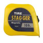 OE NO. Standard Race Car 1/4 Wide Blade x10 Foot Tire Stagger Tape Measure for