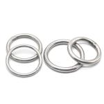 Circle Round Welded Metal O Rings Hook Heavy Duty Rope Accessory Nickle Free