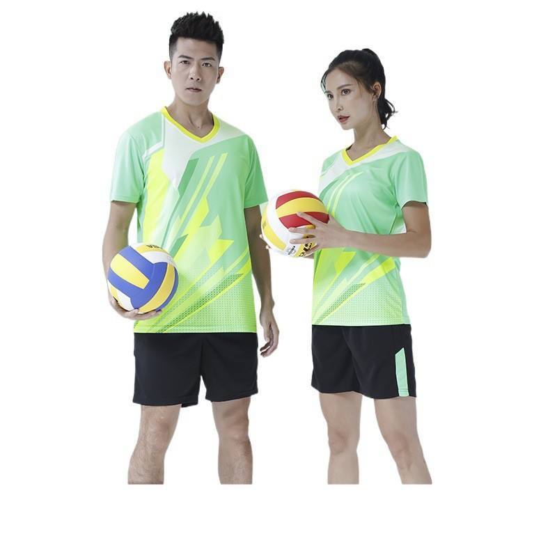 Printed Badminton Uniform Suit For Men And Women Sleeveless Volleyball Uniform Sweat-absorbent Sport Wear