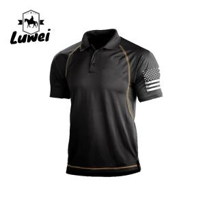 China Breathable Office Cotton Polo T Shirts Short Sleeved Wear Oversize Uniform on sale