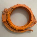 125 150 180 Orange Color Pipe Clamp Spare Parts For Zoomlion Concrete Pump