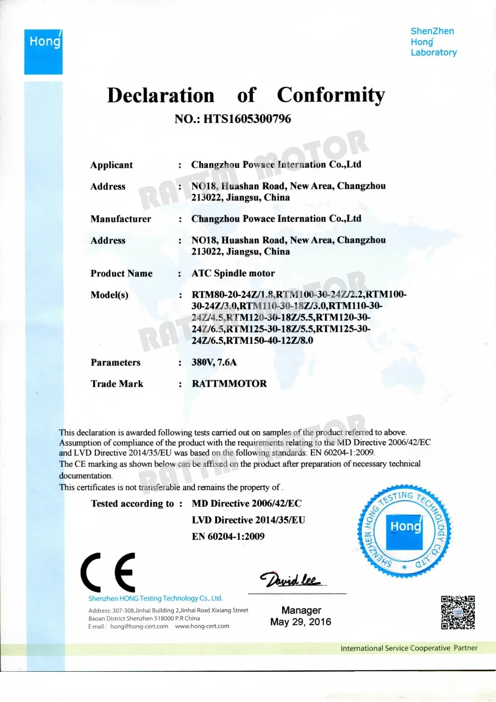 1.8KW ISO20 ATC Spindle Motor Automatic Tool Change 80mm For CNC Router Machine