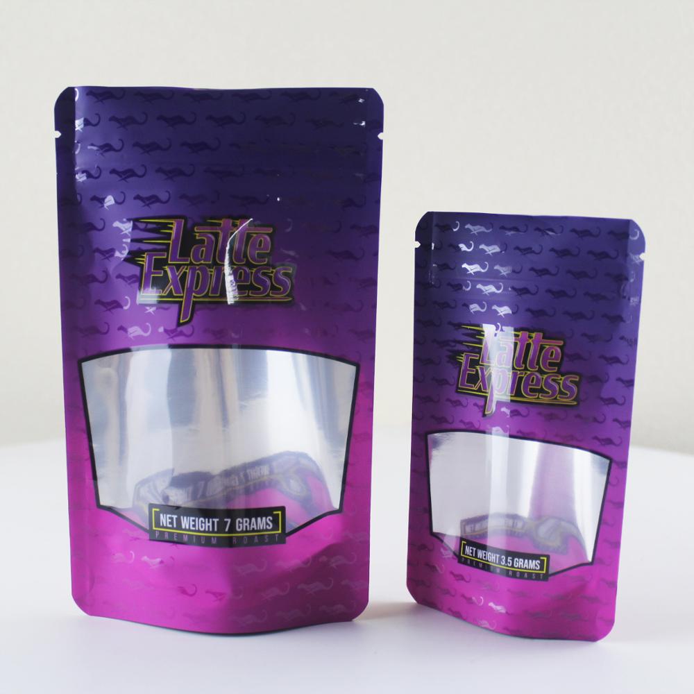 30g Stand Up Food Packaging Pouches Matcha Tea Packaging With Zipper