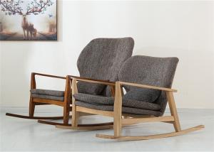 China Nordic Style Leisure Solid Wood Rocking Chair Indoor With Healthy Non Toxic Materials wholesale