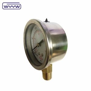 China Back Connection Pressure Gauge Manometer Shock Resistant 60mm wholesale