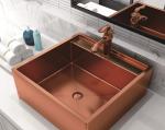 20 Inch Stainless Steel Vessel Sinks , Bathroom Sink Vanity Unit With Pop - Up