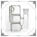 Glass Bongs Ash Catcher 90 Degree Double Honey combs Percolators 4.7 Inches