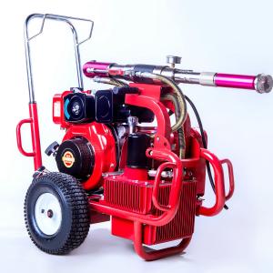 China Diesel Engine Electric Paint Sprayer Airless Sprayer Piston Pump 250 Bar 13.5 Lpm wholesale