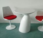 Modern Design red fiberglass painting finish mushroom shape modern round side