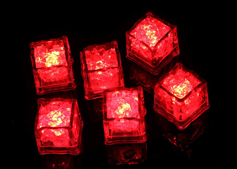 Seven Colour Kitchen Household Items Touch Induction Light Up Ice Cubes