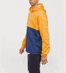Waterproof 100% Polyester Fiber Lightweight Windbreaker Jacket Pullover Hooded