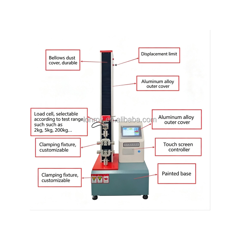 Touch Screen High Accuracy Tensile Tester Multi-Function Tensile Machine Tensile Strength Tester Digital Control Tensile Meter