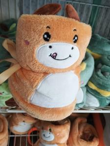 China Plush toys stuffed dolls holiday gifts cute cartoon animal toys foldable blankets toys wholesale