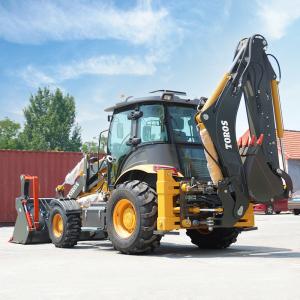 China 5800/7100mm Max Digging Backhoe Loader Machine High Efficiency wholesale