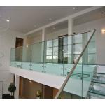 Floor Mounted Frameless Glass Balustrade Kits Including Top Rail