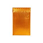 Orange Aluminized Film Bubble Bags Customizable Sparkle Offset Printed