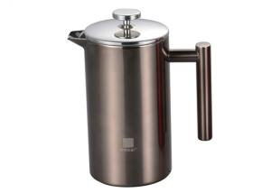 China S/S Mirror Polished French Press Coffee Pot Double Wall Coffee Plunger wholesale