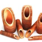 DELLOK Aluminium Finned Tubes OD73.5mm Daily Capacity Up To 3500 Meters for Heat