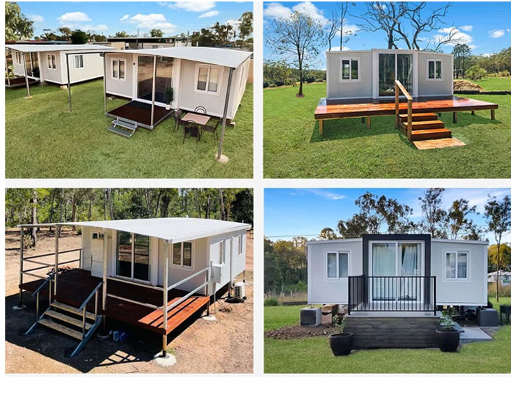 Collapsible Container Houses Modern Design and Prefabricated for Temporary