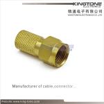 Terminated RG6 CATV Coaxial Cable with 2 Golden F Connectors for Satallite