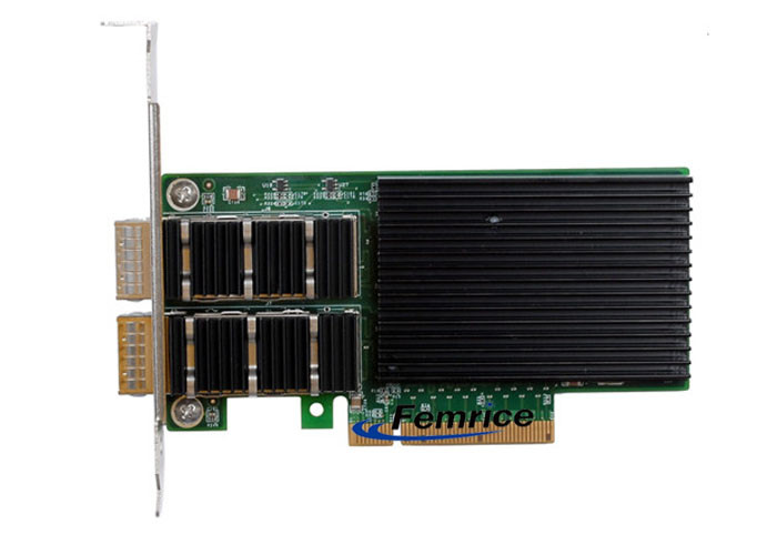 Femrice 40Gbps Dual Port Gigabit Ethernet PCIe x8 Server Adapter Intel X710 Gigabit Controller Network Interface Card