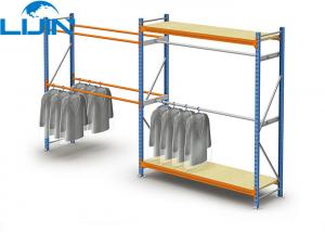 China Powder Coated Light Duty Metal Clothes Rack , Steel Commercial Clothing Racks wholesale
