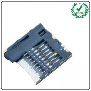 China LCP 8pin H1.85mm Micro SD Card Connector , T Flash Type TF Card Reader Holder wholesale
