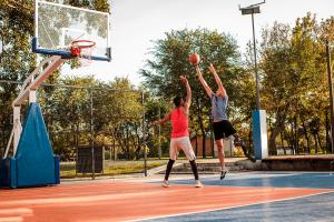 China Pp Interlocking Portable Sport Court Material Plastic Tiles Basketball Flooring Outdoor wholesale