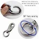 Heavy Industry Stainless Steel Bull Eye Swivel Single Snap Hook Marine Grade