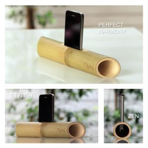 China Environmentally green bamboo surround sound speaker, bamboo loudspeaker for iPhone on sale