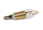 Aluminum E14 3W 180 Lumen 95 RA Led Candle Light Bulb