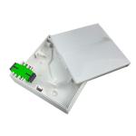 1 Core Plastic Fiber Optic Faceplate Socket Panel White Essential for FTTH