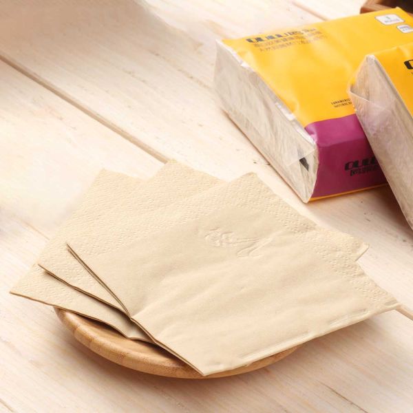 OEM Customized multifunctional eco friendly bamboo pulp napkins for wedding