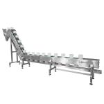 Customized Size Stainless Steel Bowl Z Shape Conveyor For Food Dumpling Meat