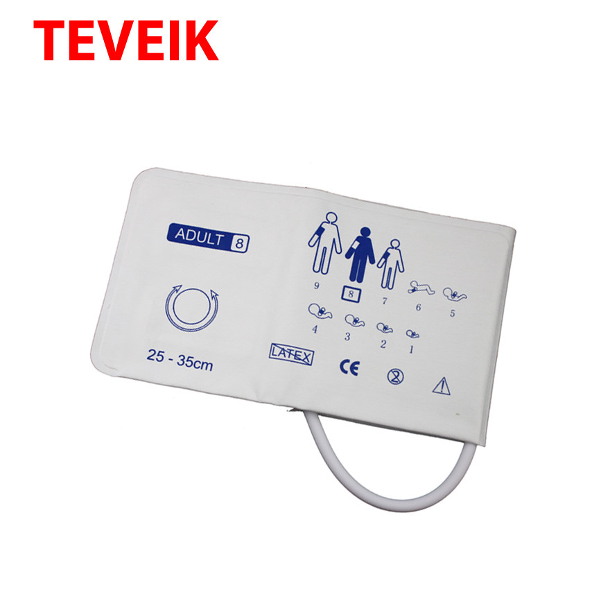 Digital Blood Pressure Cuff Nonwoven cloth Single Hose Adult disposable nibp cuff