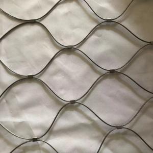 China Factory Sale 304 Stainless Steel Wire Rope Mesh Woven Stainless Steel Rope Mesh For Zoo Mesh wholesale