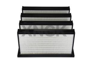 China Commercial Merv 14 V Bank Filter Fiber Glass Media High Air Flow wholesale