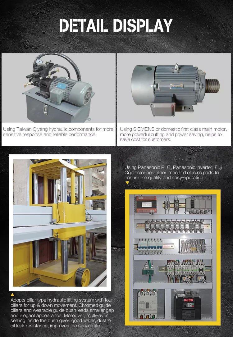 2500 Blade Bridge Type Hydraulic Up And Down Stone Cutting Machine
