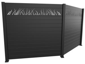 China Surface Mount Decorative Horizontal Slat Aluminum Fence Designed Aluminium Slat Fencing wholesale